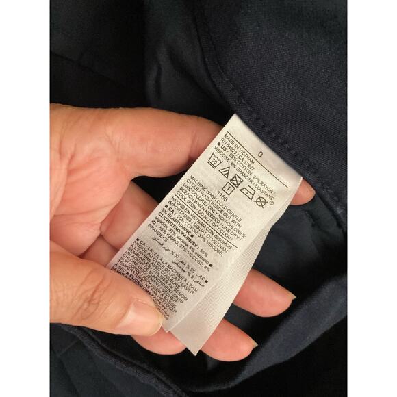 Old Navy Women's Pants High Rise Pixie Size 0 Smooth Pockets Navy Blue - Picture 7 of 7